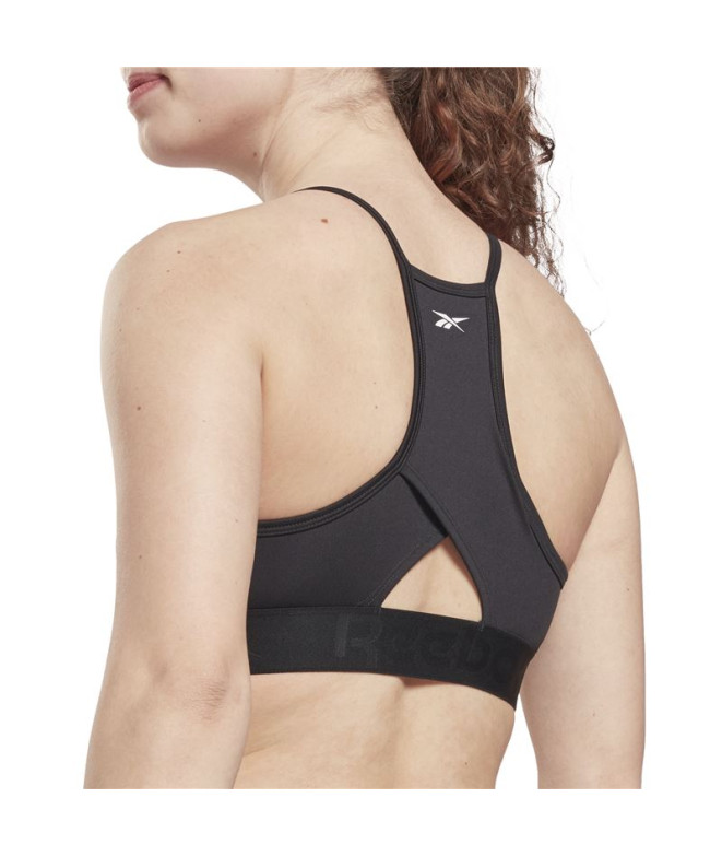 Sujetador deportivo Reebok Strappy Black