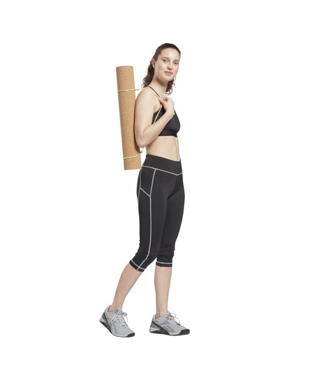 Sujetador deportivo Reebok Strappy Black