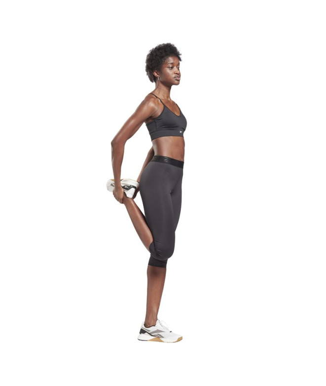 Mallas de fitness Reebok Capri Night Black