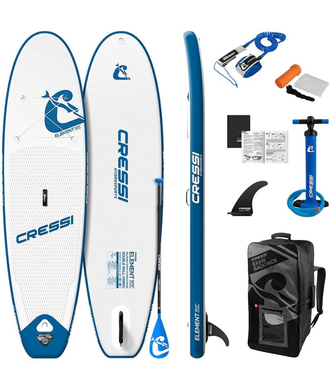 Tablepaddle surf Cressi Sub Element All Round 10'2''All-Purpose ISUP Set Blanc