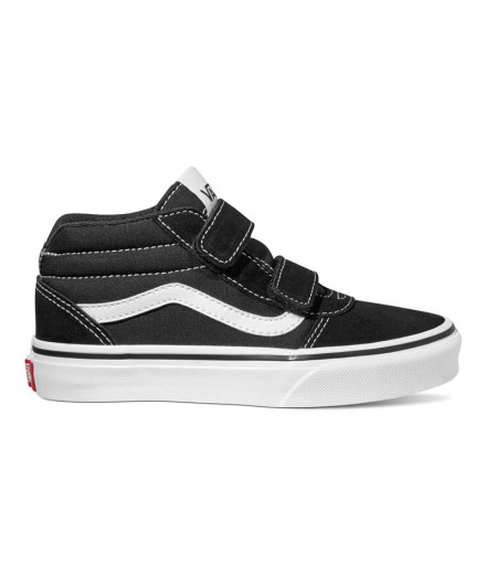 Sapatilhas Vans Ward Mid V YT Camurça Lona Preto