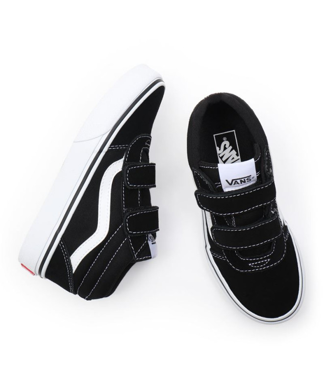 Zapatillas Vans Ward Mid V YT Suede Canvas Black