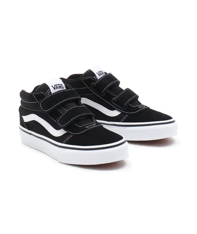 Zapatillas Vans Ward Mid V YT Suede Canvas Black