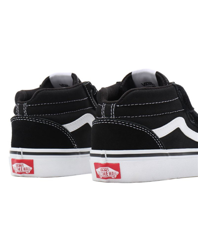 Zapatillas Vans Ward Mid V YT Suede Canvas Black