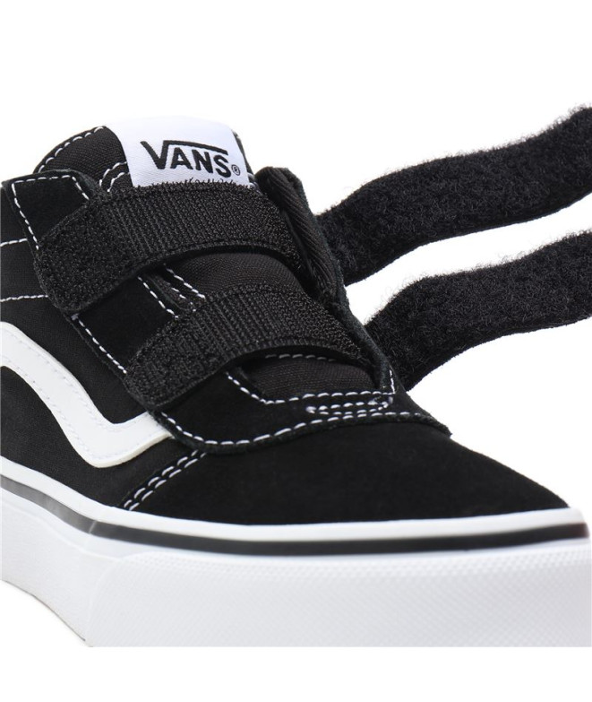 Zapatillas Vans Ward Mid V YT Suede Canvas Black