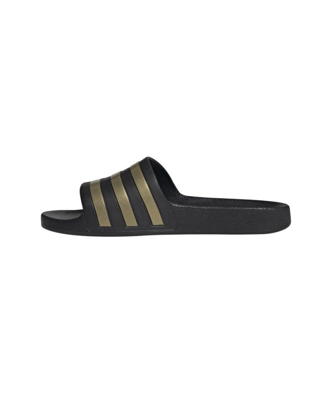 Chinelos adidas Adilette Aqua Preto Ouro