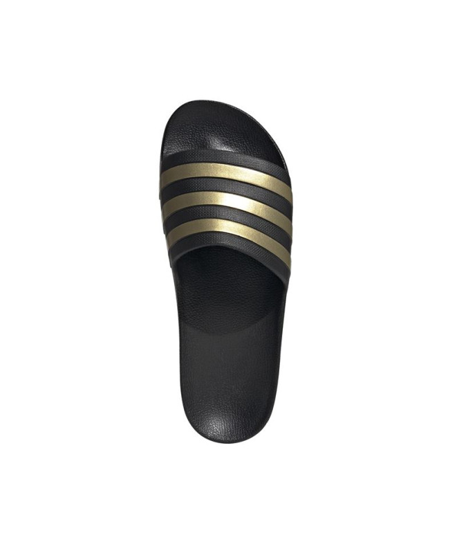 Chinelos adidas Adilette Aqua Preto Ouro