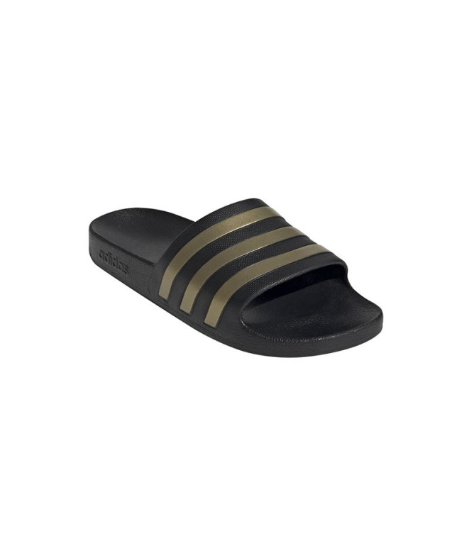 Tongs adidas Adilette Aqua Noir Or