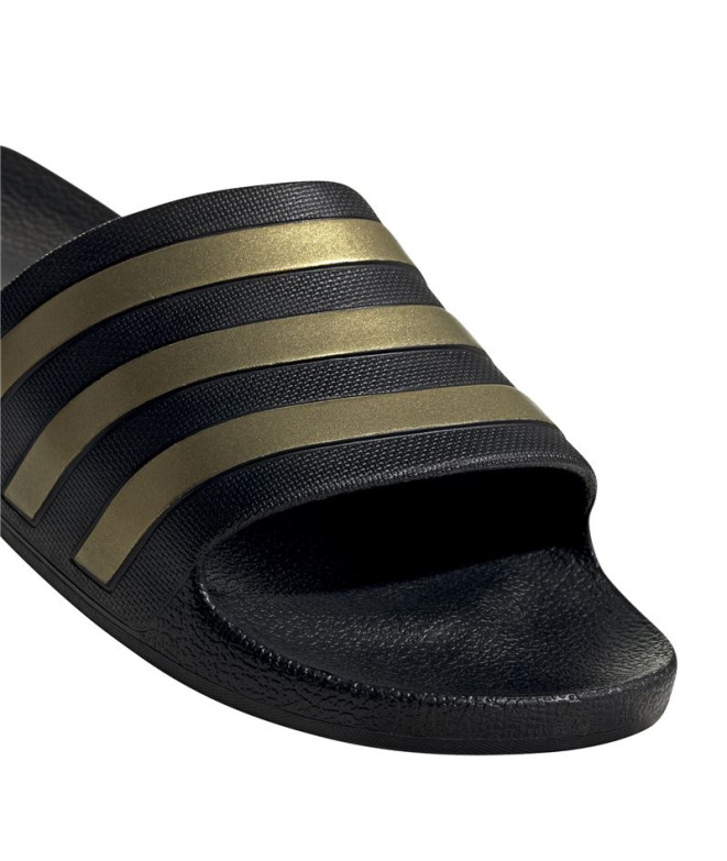 Tongs adidas Adilette Aqua Noir Or