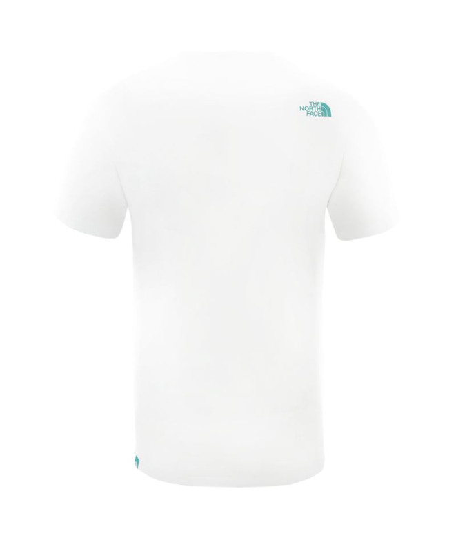 T-shirt The North Face Fine blanc/bleu Homme