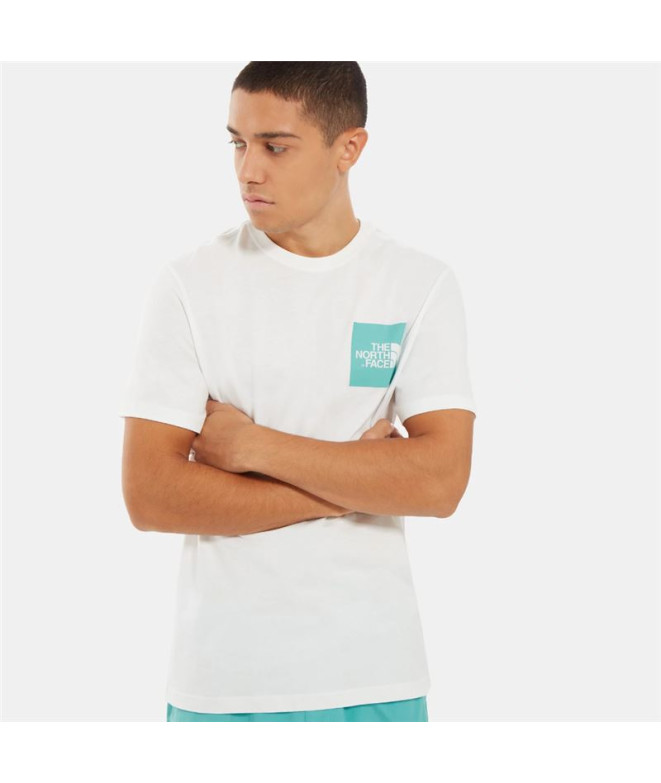 T-shirt The North Face Fine blanc/bleu Homme