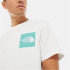 Camiseta The North Face Fine branco/azul Homem