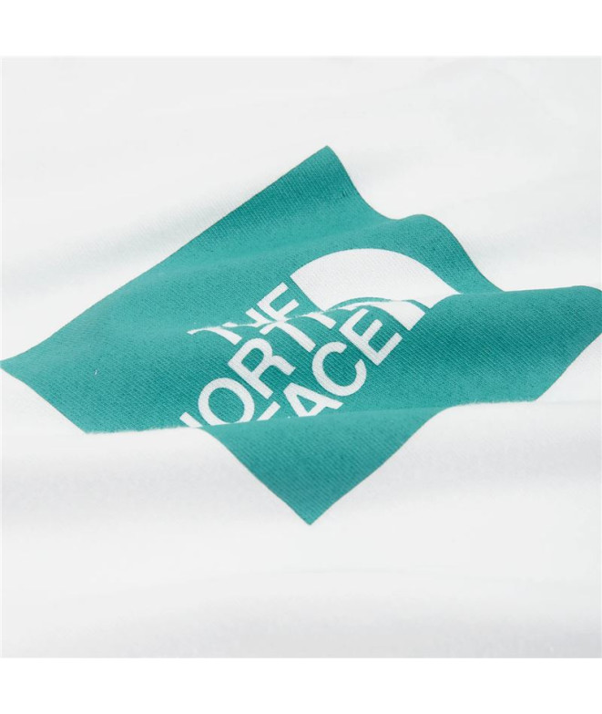 Camiseta The North Face Fine branco/azul Homem