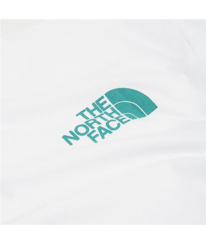 T-shirt The North Face Fine blanc/bleu Homme