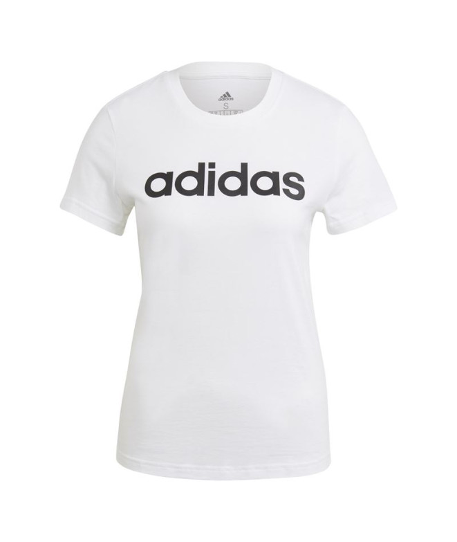 T-shirt adidas Femme Lin White