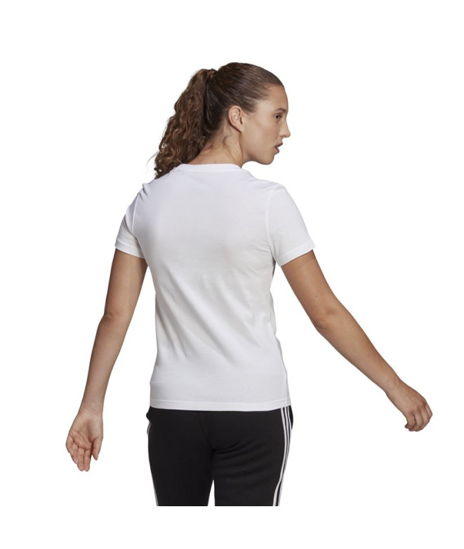 T-shirt adidas Femme Lin White