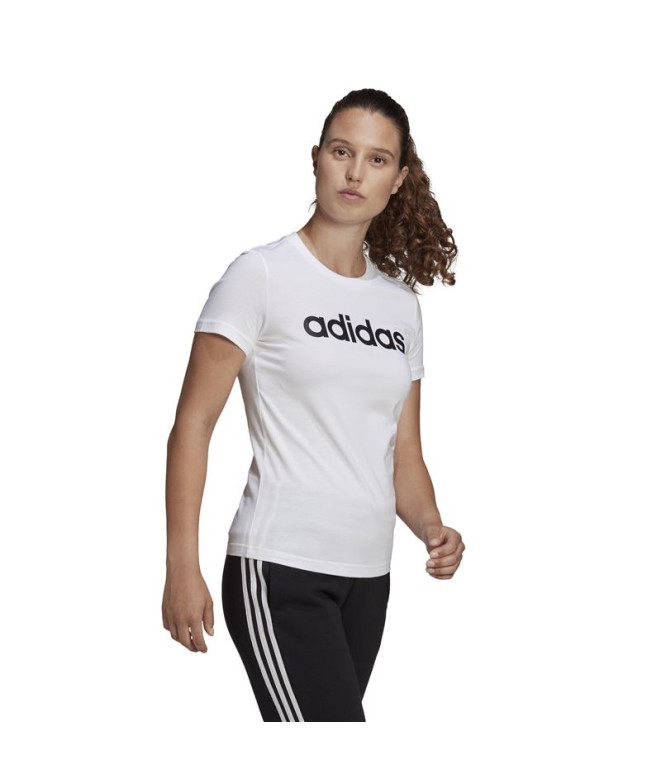 T-shirt adidas Femme Lin White