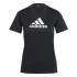 Camiseta de adidas Primeblue D2M Logo Sport W Negro