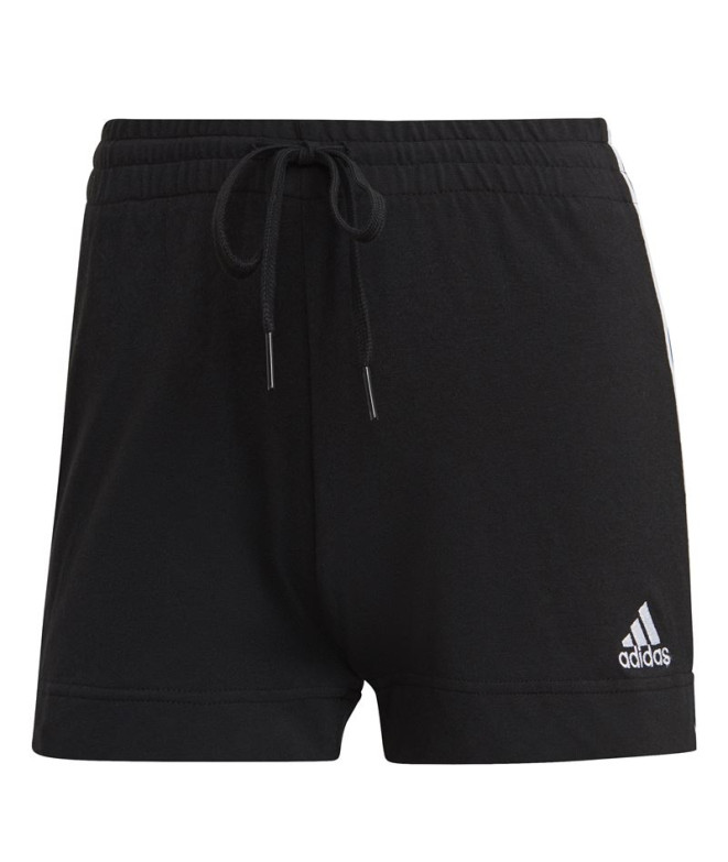 Calça calções adidas 3Bandas Mulher Preto