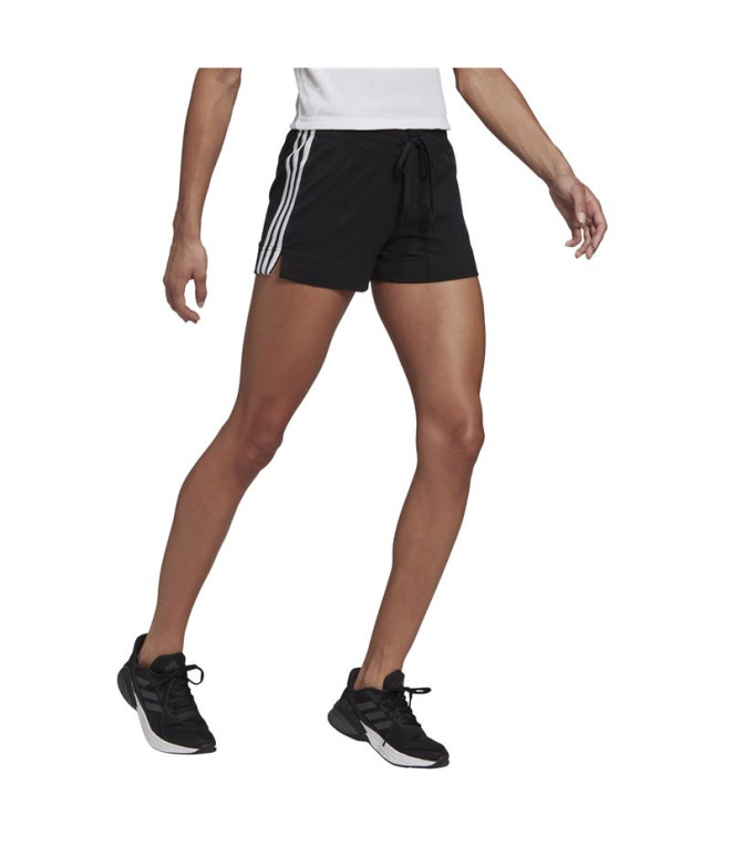 Calça calções adidas 3Bandas Mulher Preto