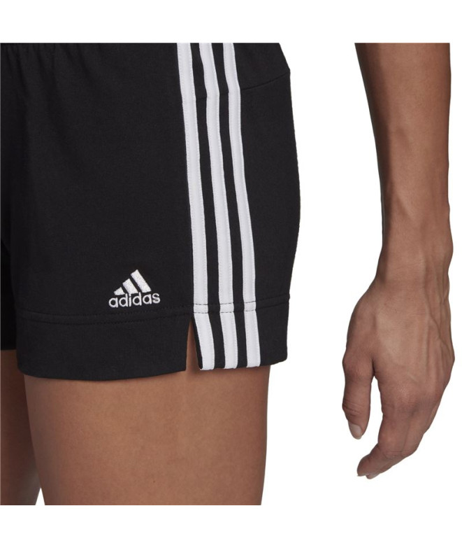 Calça calções adidas 3Bandas Mulher Preto