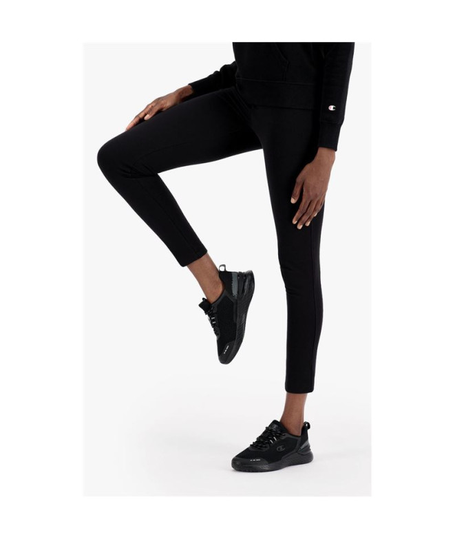 Collants Champion C Logo Coton Stretch Noir