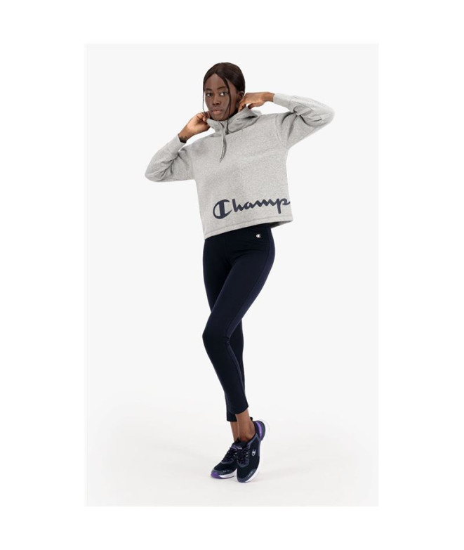 Collant Champion C Logo Coton Stretch W Bleu foncé
