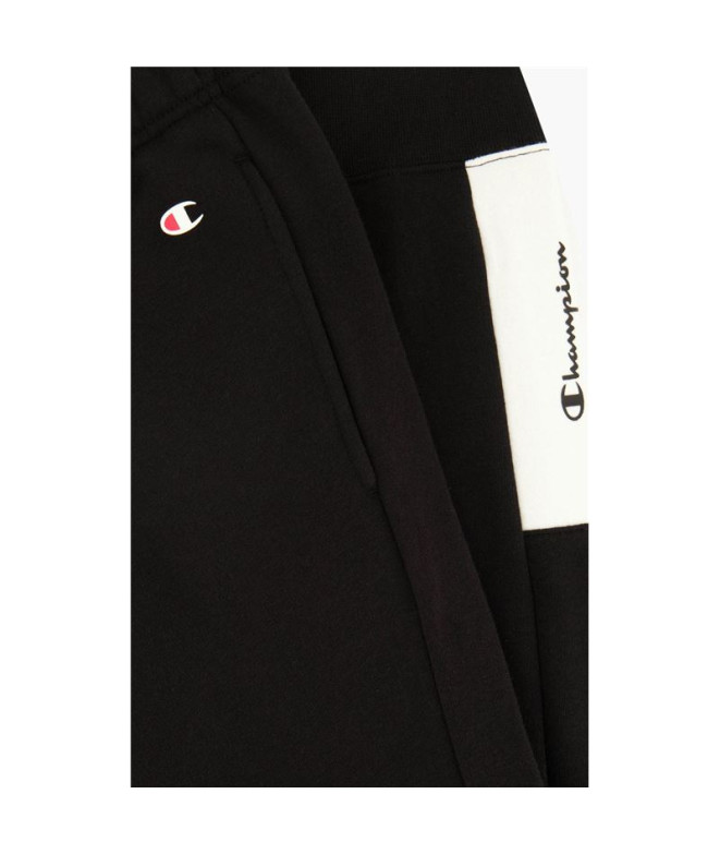 Pantalon Champion Bord côte Colour Block M Noir
