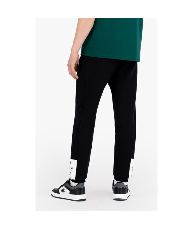 Pantalon Champion Bord côte Colour Block M Noir