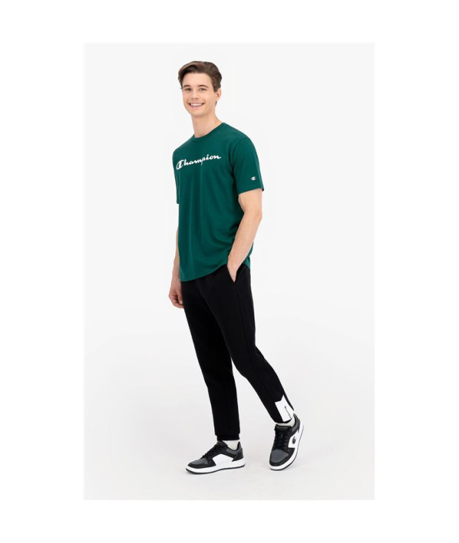 Pantalon Champion Bord côte Colour Block M Noir