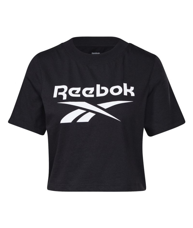 T-shirt Reebok Cropped Identity W Preto