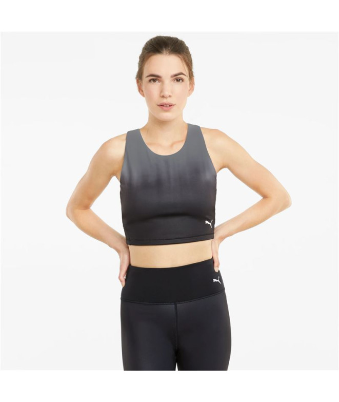 Puma Studio Ombre Racerba Preto Top curto de...