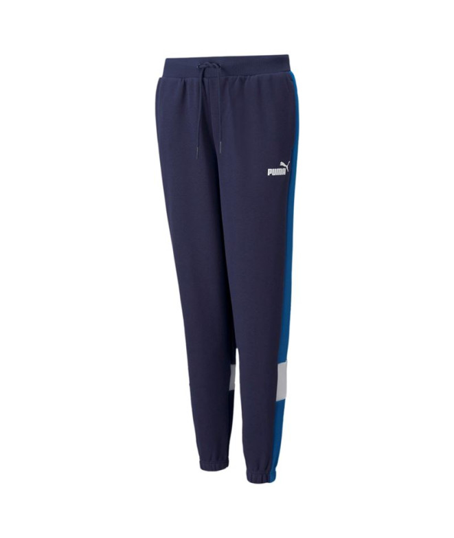 Pantalones largos Puma Essential+ Colorblock Boy Dark blue