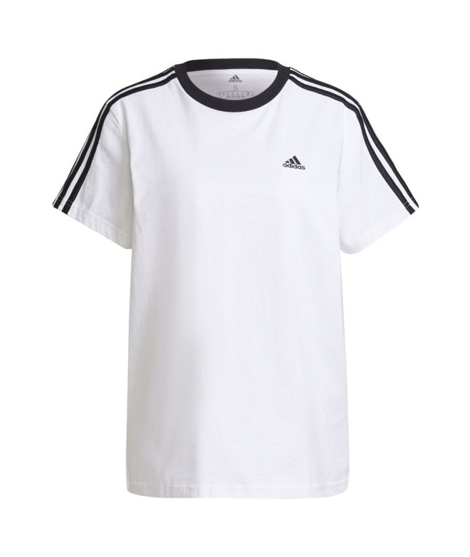 Camiseta adidas Mulher 3S Bf Branco