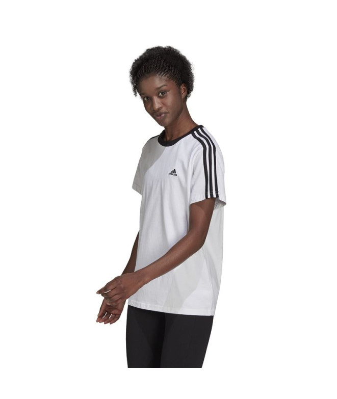 Camiseta adidas Mulher 3S Bf Branco