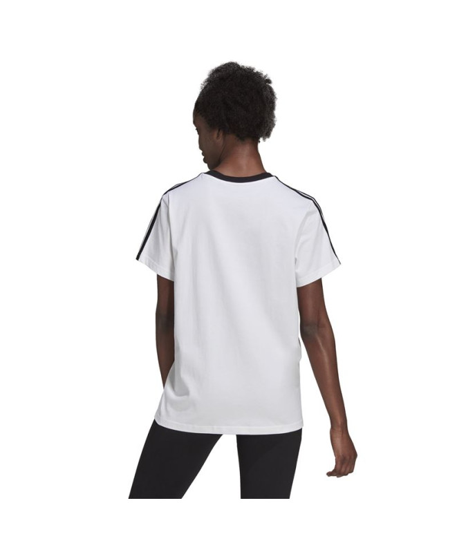 Camiseta adidas 3S Bf Mujer Blanco