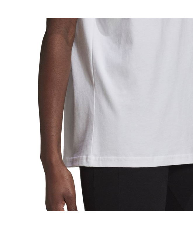 Camiseta adidas 3S Bf Mujer Blanco