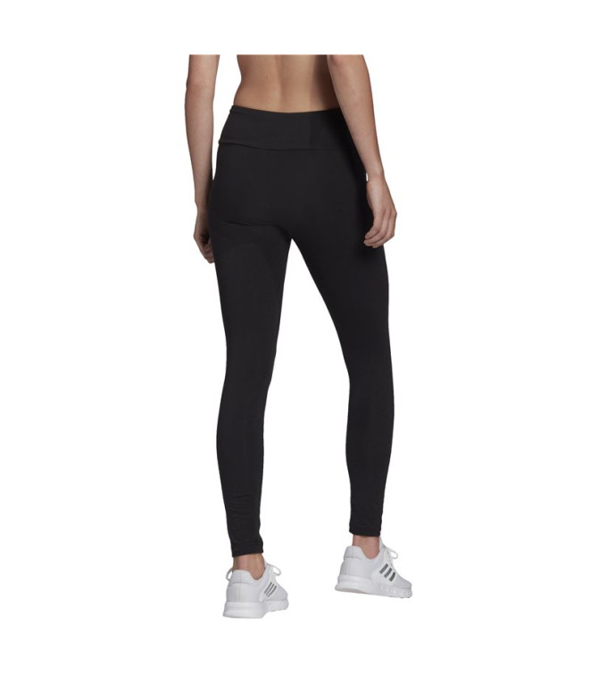 Camiseta adidas Mulher Perna de linho preta