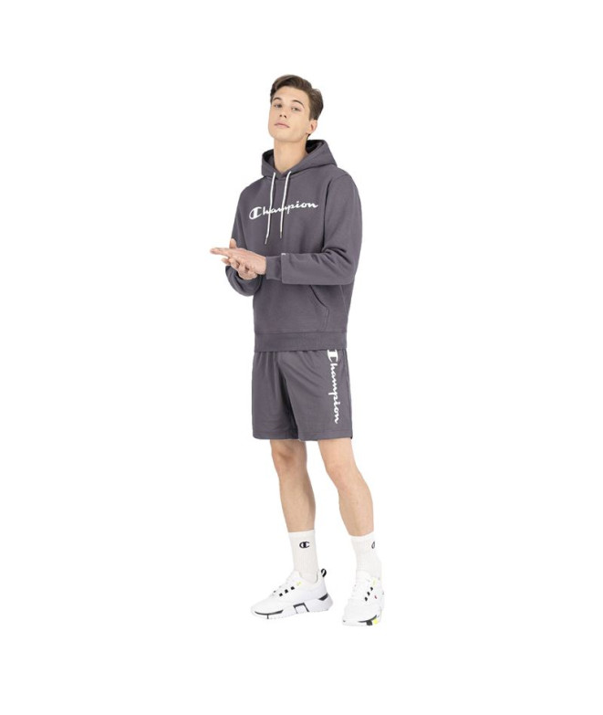 Sudadera Champion Script Logo Print M Dark grey