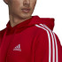 Sweat adidas avec capuche Essentials Fleece 3-Stripes M Rouge