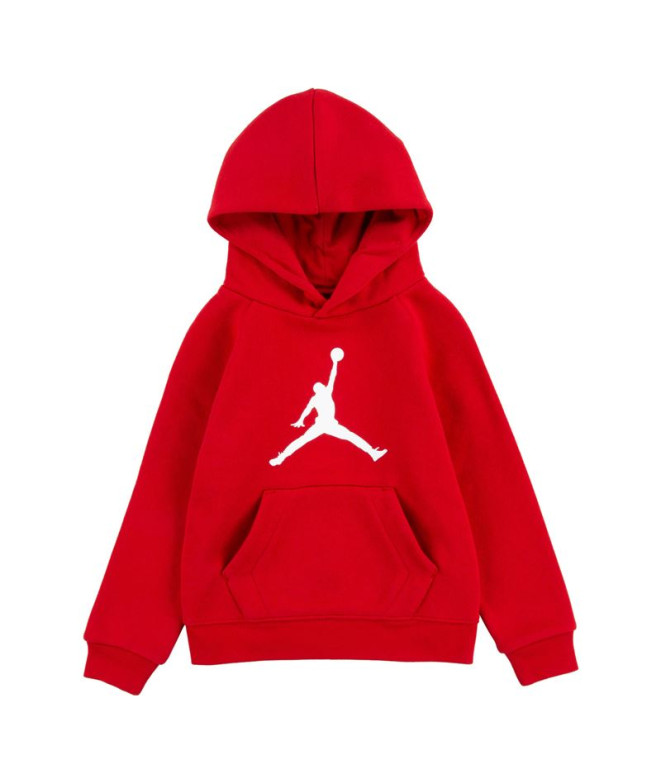 Sudadera NIke Kids Jordan Jumpman Logo Fleece Infantil Rojo