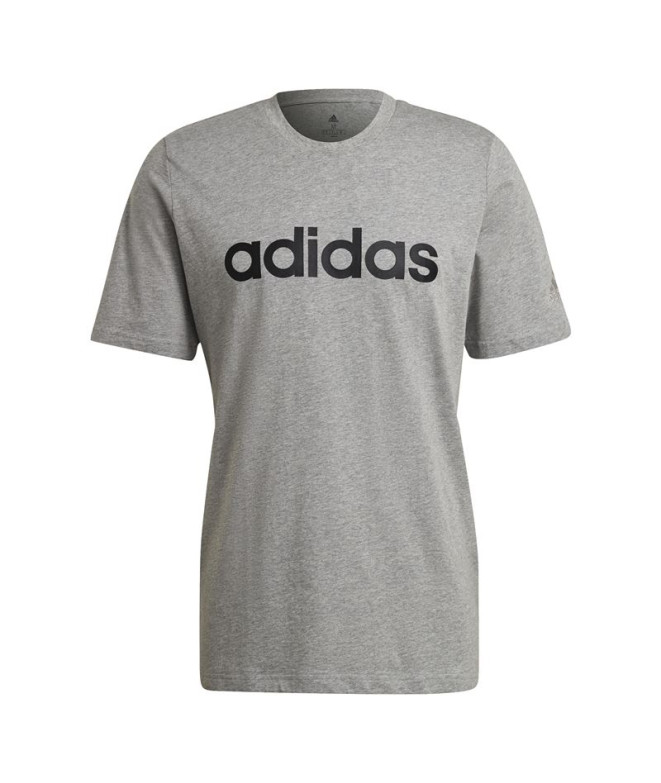 Camiseta adidas Essentials Embroidered Linear Logo M Medium Grey