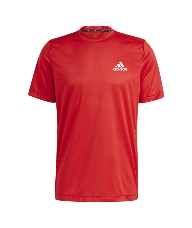 Camiseta de trainning adidas Aeroready Designed To Move Sport M Scarlet