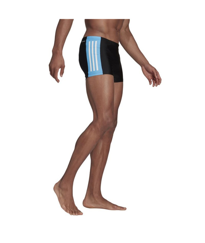 Bañador de natacion adidas Three second M negro