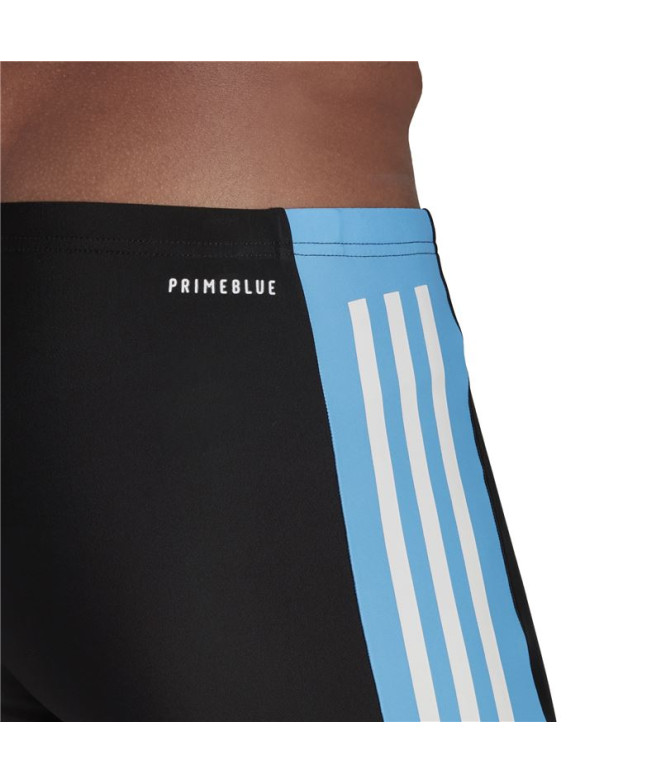 Bañador de natacion adidas Three second M negro