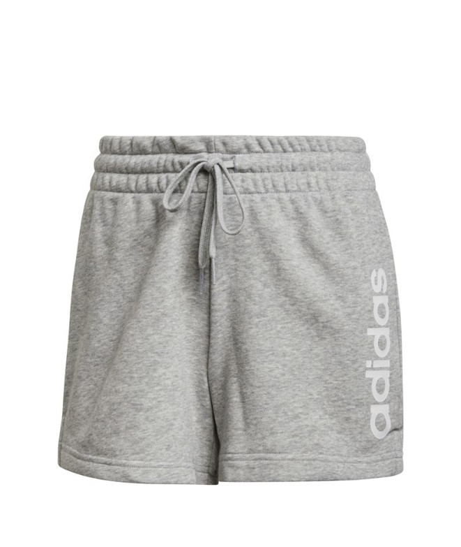 Calções adidas Essentials Slim Logo W Cinzento