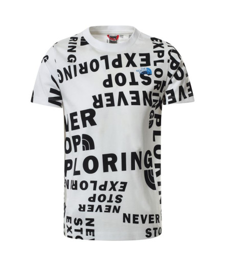 T-shirt The North Face Simple Dome Jr Blanc