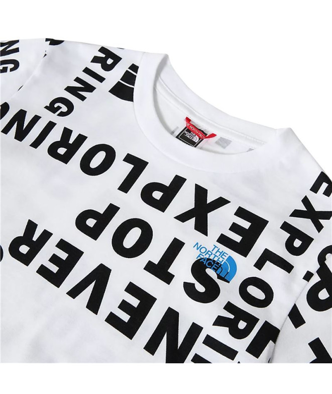 T-shirt The North Face Simple Dome Jr Branco