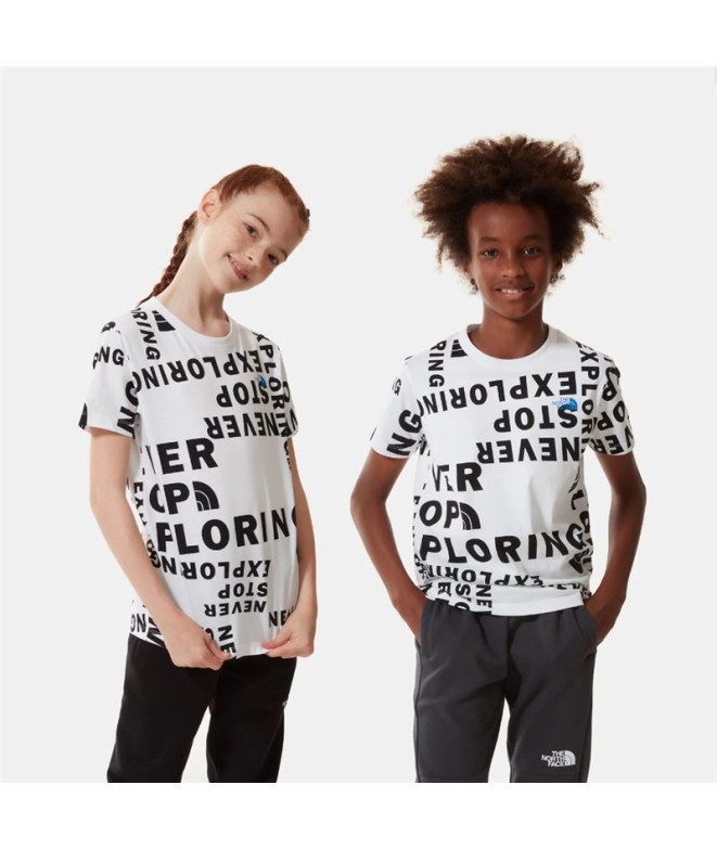 T-shirt The North Face Simple Dome Jr Branco