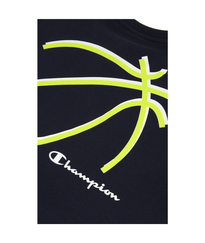 Sweat Champion Graphique de Basket M Bleu foncé